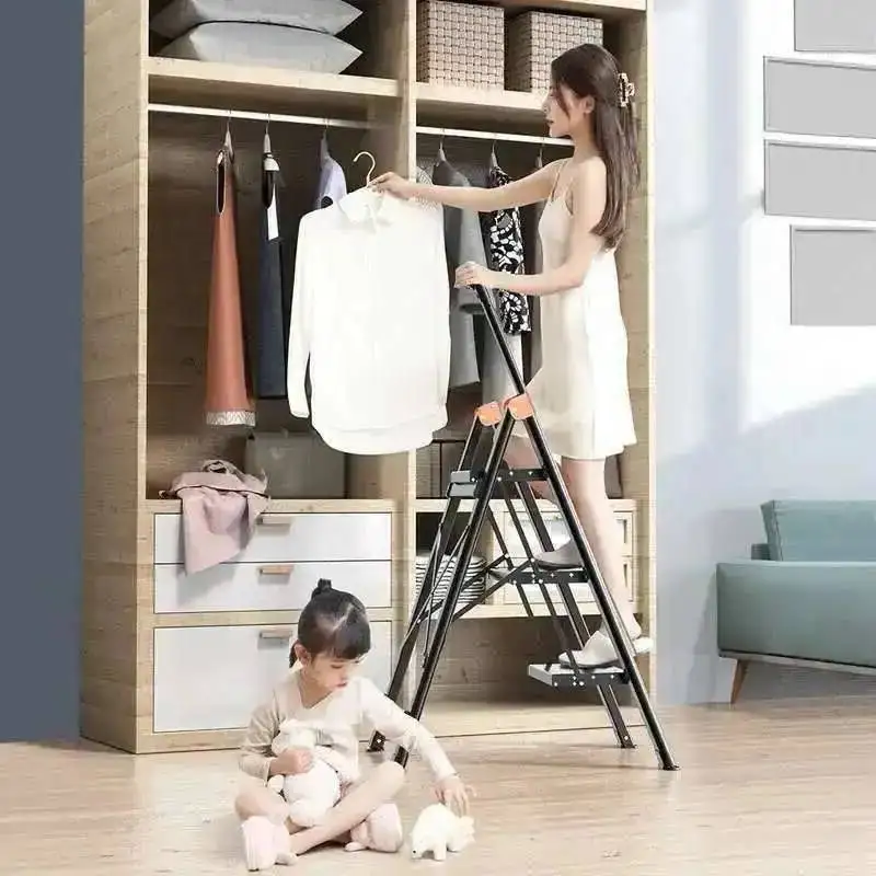 

Многофункциональные простые стремянки, складные алюминиевые лестницы, утолщенные телескопические табуреты-стремянки, кухонный табурет-ступенька, мебель для дома