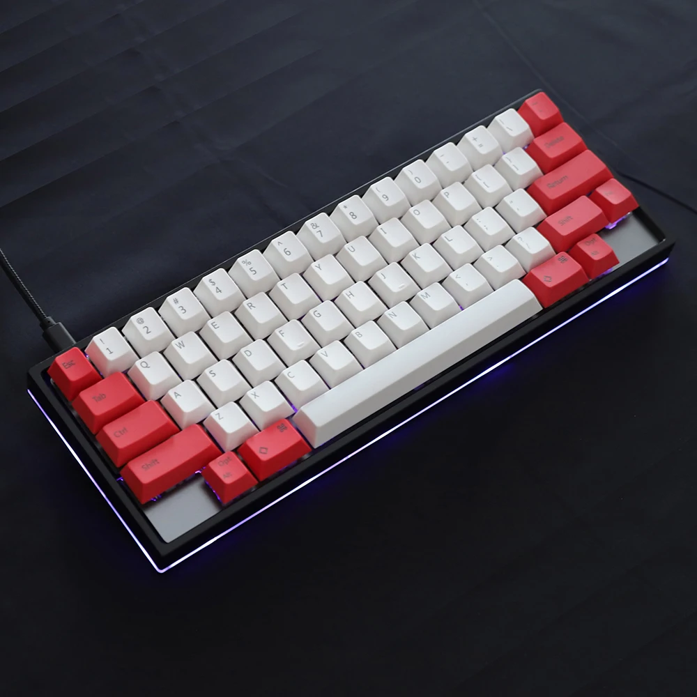 Imagem -02 - Keycaps do Perfil Hhkb de Cereja Pbt Material Cabem Interruptores mx da Cereja para 60 Teclados Mecânicos os