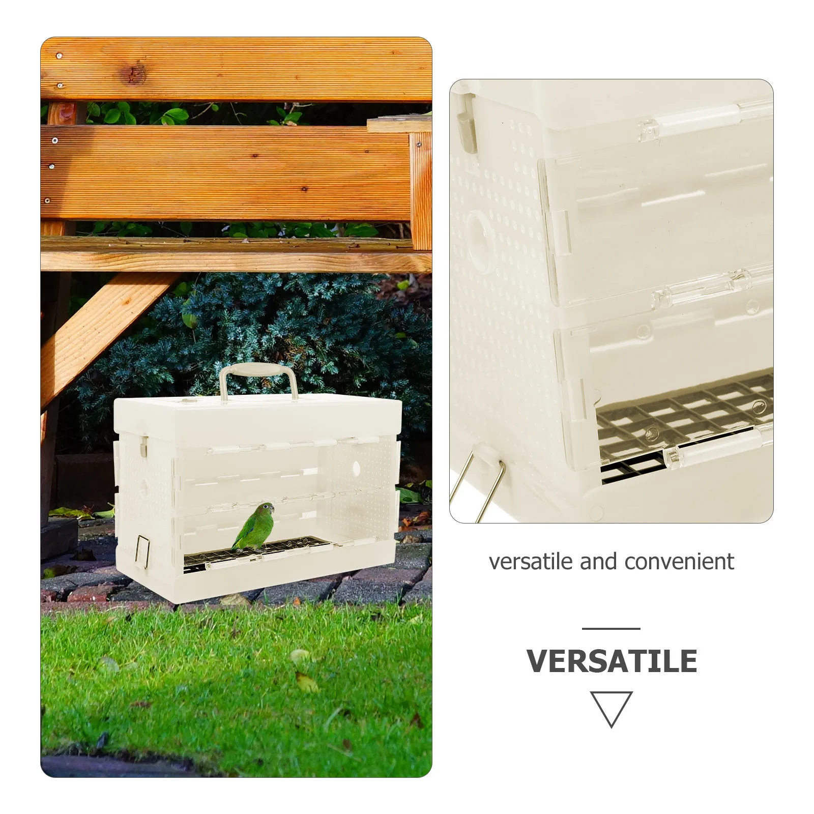 

Small Bird Cages Portable Pet Carrier Travel Cage Sturdy Design Air Circulation Convenience Parrot Cages Parakeet Bird Cage