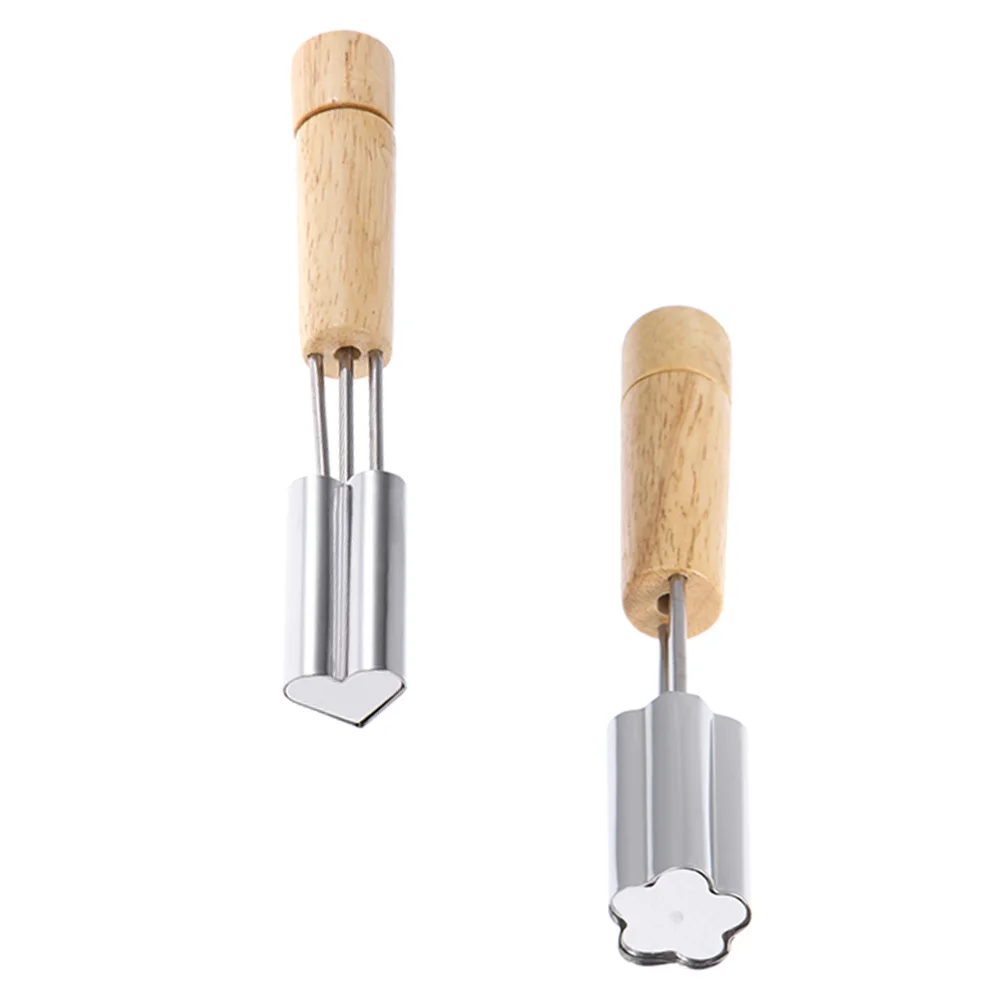 

2Pcs Cookie Making Molds Stainless Steel Biscuits Reusable Baking Tools Mini Fruit S wich Kitchen Child Party
