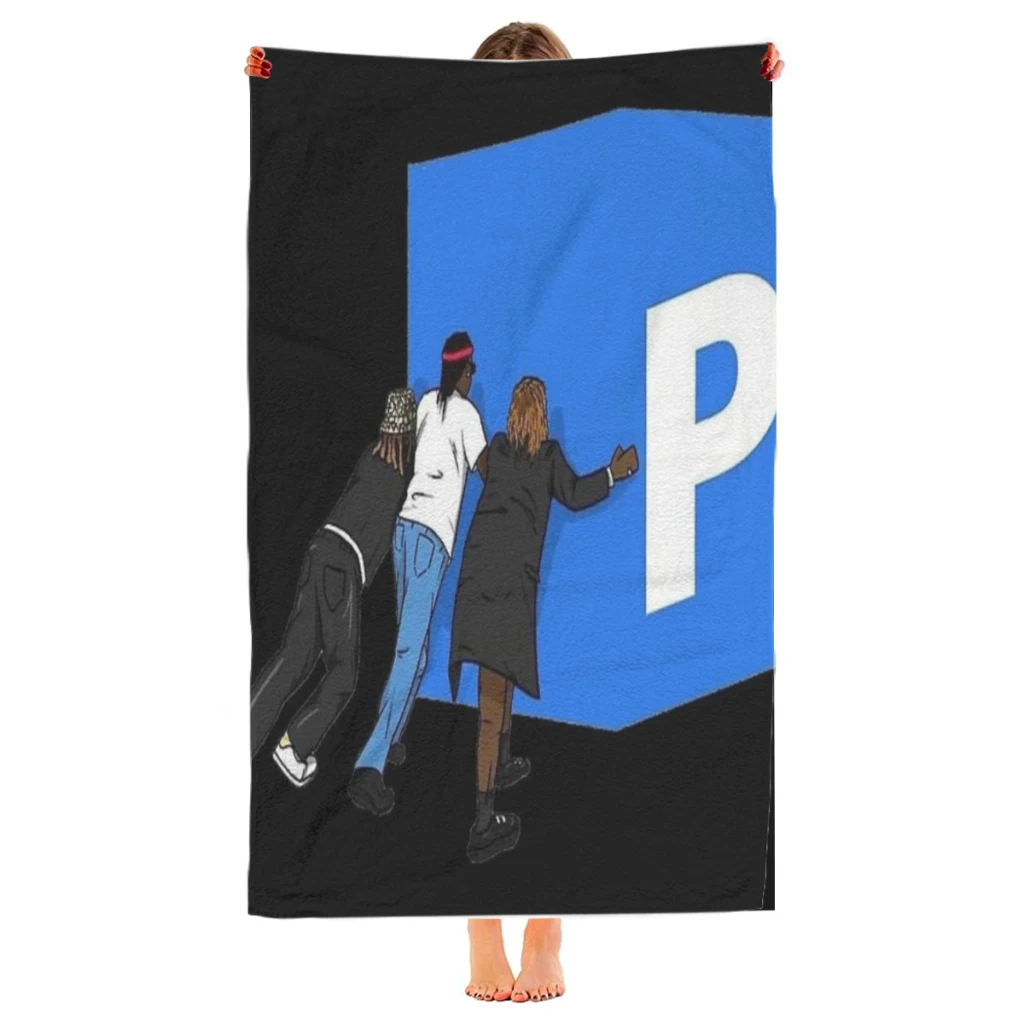 Pushin P Gunna Future Young Thug DS4EVER Drip Season Fan Art Beach Towel  Poncho Bathing Towels Cover-ups Quick Dry Sand Free