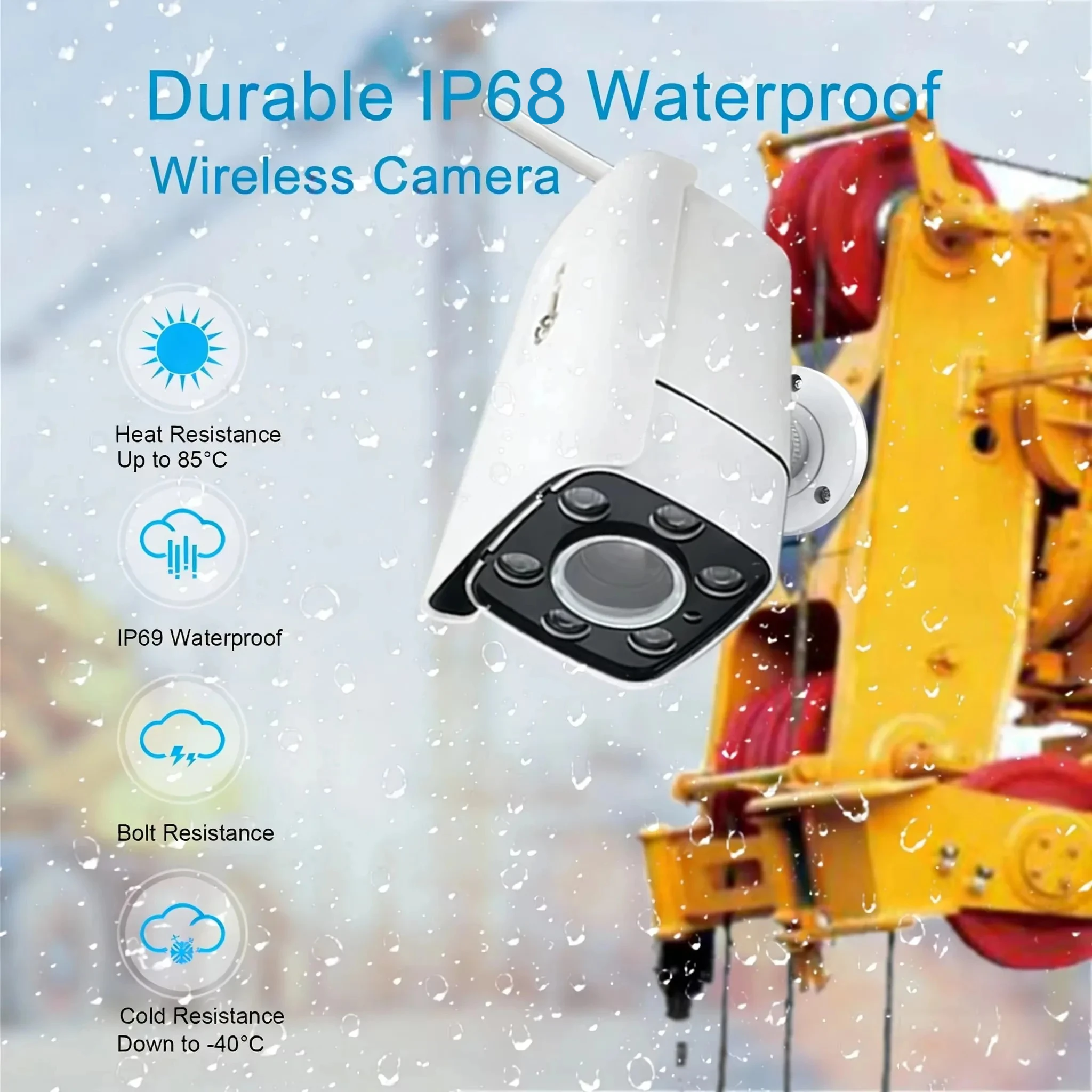 IP68 Waterproof 1080P Wireless Camera System with 30x Optical Zoom, 10.1