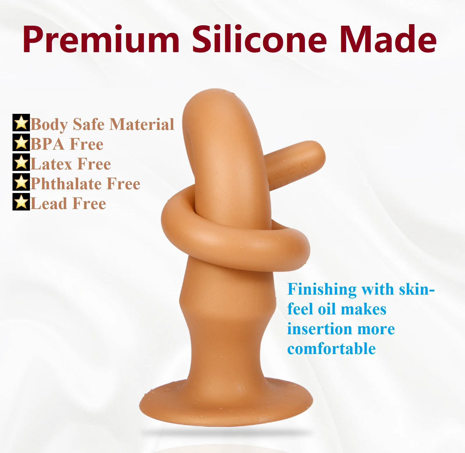 Super Long Anal Plug Silicone Large Anal Dildo Plug Sex Game Toy for Anus Vagina Stimulation for LGBT BDSM Erotic Play