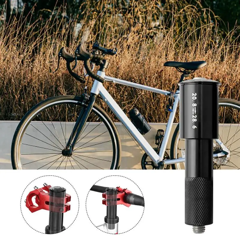 Cycle Handlebar Riser Head Up Handlebar Riser Aluminum Alloy Fork Handlebar Adapter Anti-Slip Adjustable Cycle Extender