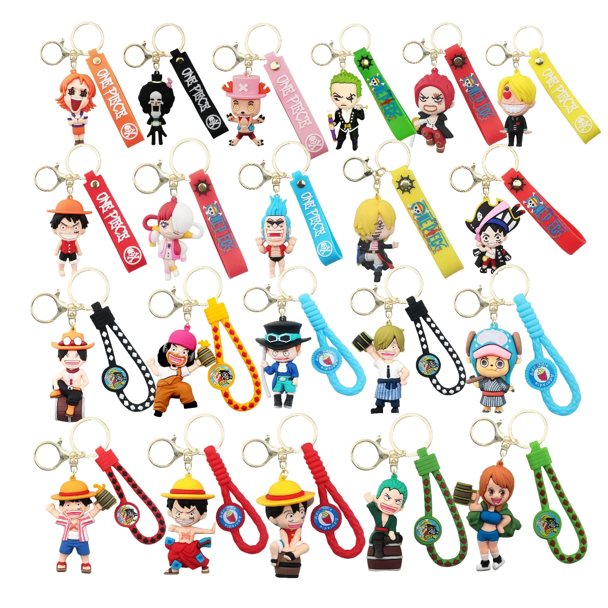 

29 Styles One Piece Figure Dolls Keychain Pendant Luffy Chopper Zoro Cute Bag Hanging Peripheral Gifts Anime Figure Model Toys