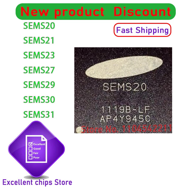 1 Stück Neue Original SEMS20 SEMS21 SEMS23 SEMS27 SEMS29 SEMS30 SEMS31 BGA CHIP IC