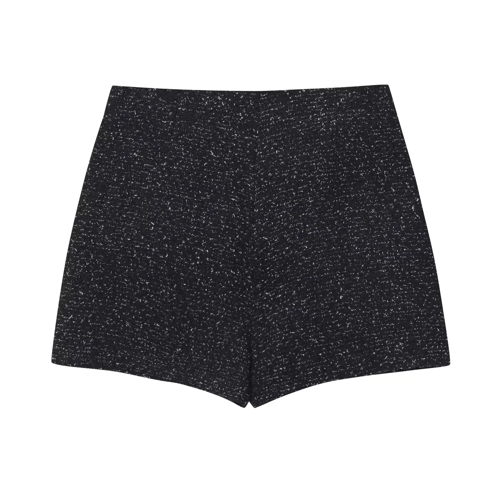 

Fashion new women's wide leg shorts with diamond design, loose high waisted A-line texture skirt pants