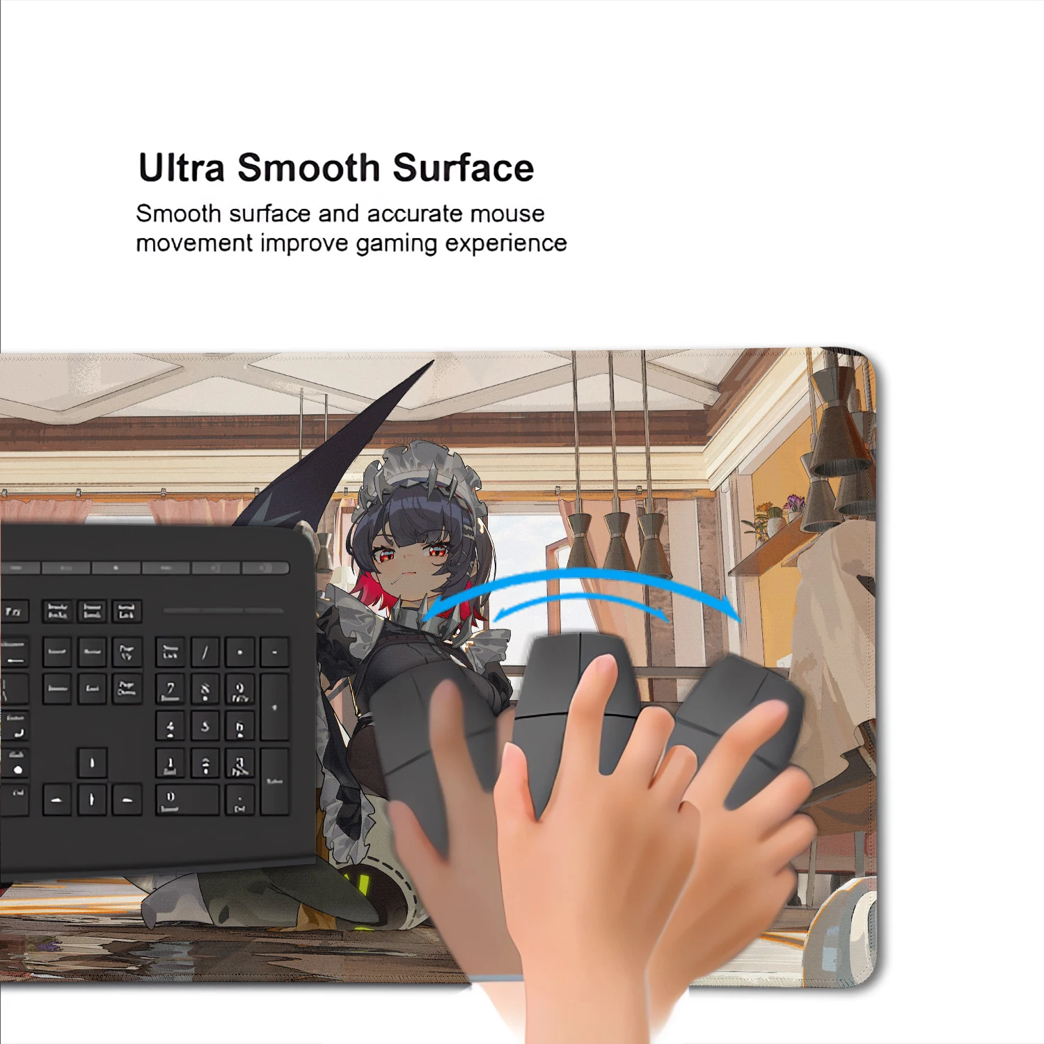 Zenless Zone-Zero Ellen Joe Rubber Mouse Pad, PC Game, Bloqueio Borda, Mouse Pad de Computador, Escritório HD Printing, Desk Mat