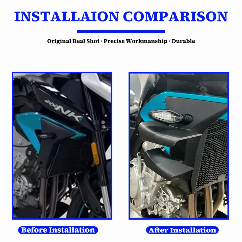 For CFMOTO 675NK 675 NK Side Downforce Spoilers Aerodynamic Wind Wing Naked Fairing Winglet Accessories