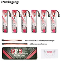 6PCS GAONENG 550mAh 1S 3.8V 100C HV 4.35V Lipo Battery With A30 Connector For RC FPV Drone DIY Plug VS BETAFPV BT2.0 450mAh 1S