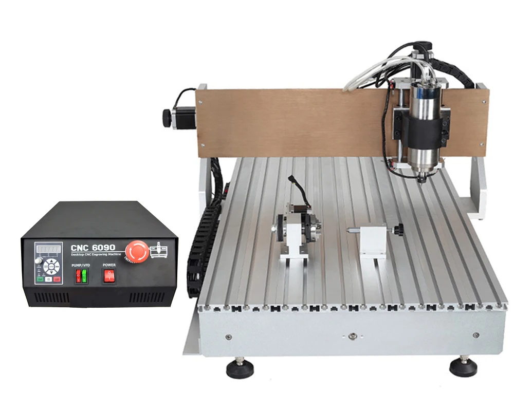 CNC 6090 Model Factory Direct Sales Water Cooled Spindle Hand Route Machine MACH3 Wood Milling Engraving Working
