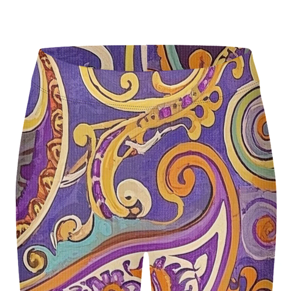 Leggings de sport taille haute pour femmes, imprimé Paisley Vintage, pantalons athlétiques pleine longueur pour Yoga, Fitness et vêtements Boho Chic décontractés