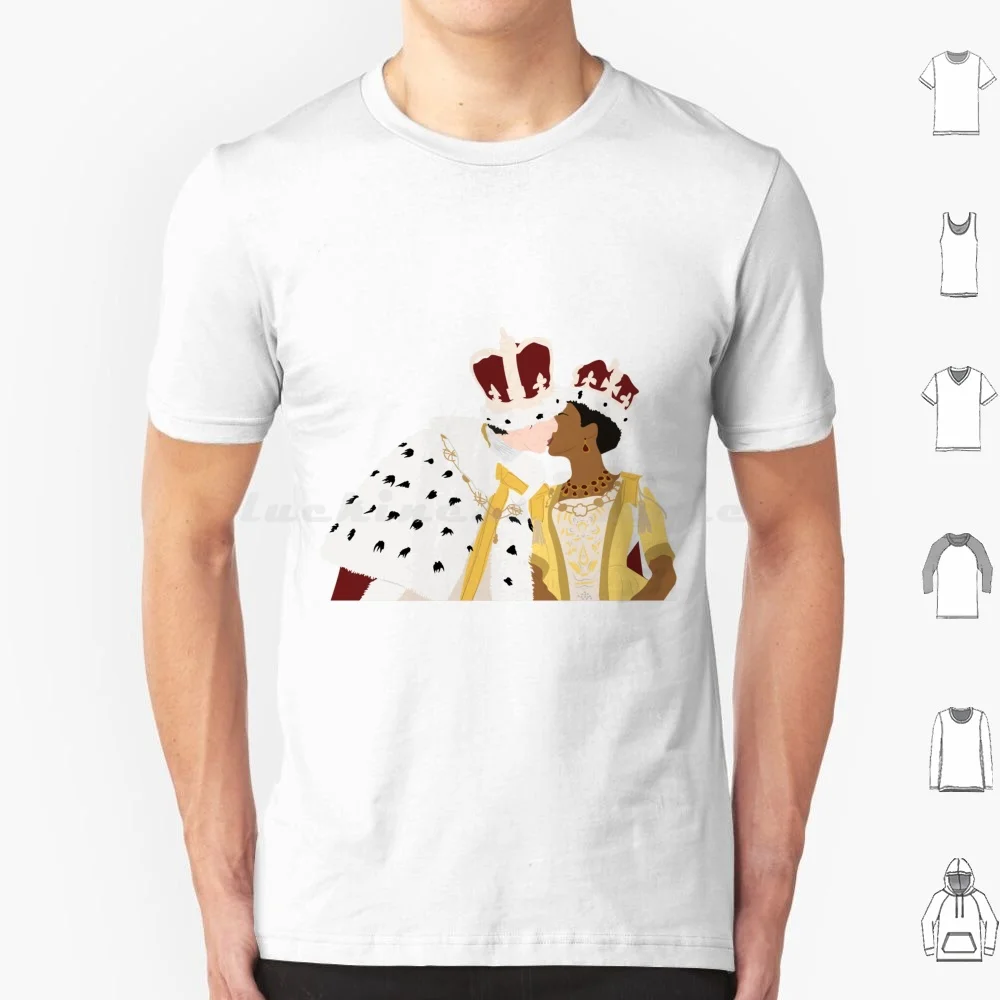 King George And Queen Charlotte's T Shirt Cotton Men Women DIY Print Queen Charlotte King George Lady Danbury India Amarteifio