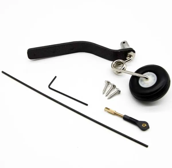 Ensemble de roue arrière en Fiber de carbone pour avions RC 26-50CC avec train d'atterrissage absorbant les chocs