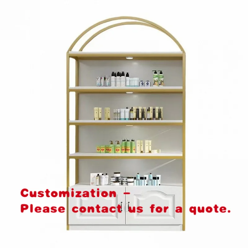 custom.Steel Beauty Salon Cabinet Cosmetic Display and Manicure Rack Combination Salon Shelf Display