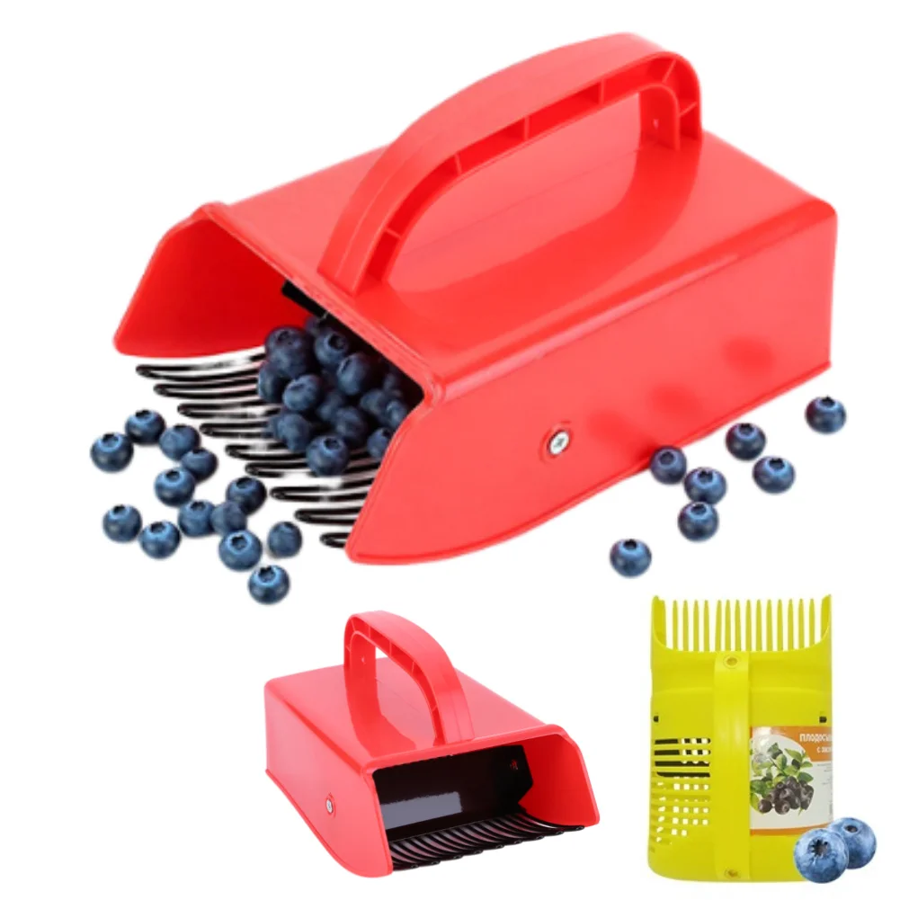 

Berry Picker Blueberry Picker Scoop with Metal/Plastic Comb Huckleberry Picking Rakes for Easier Berry Harvester Garden Tool