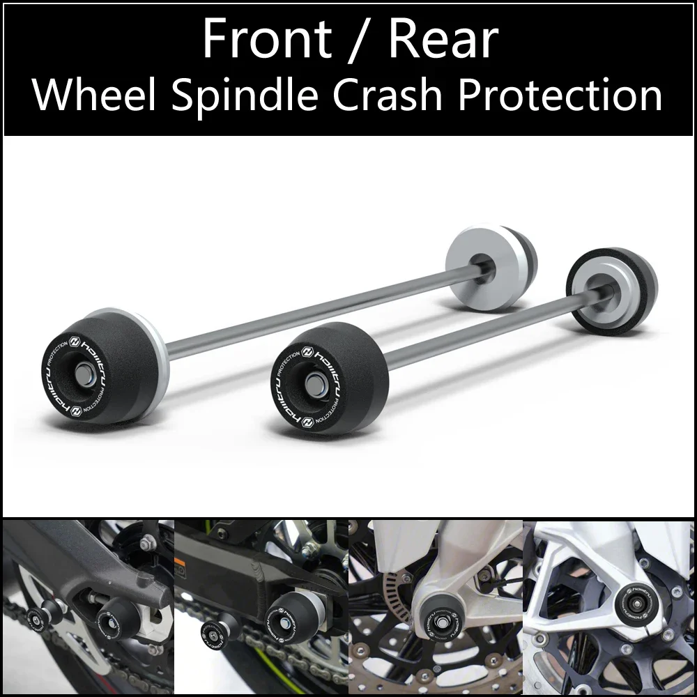 

For Yamaha FZ-07 MT-07 XSR700 2013-2023 Front Rear wheel Spindle Crash Protection