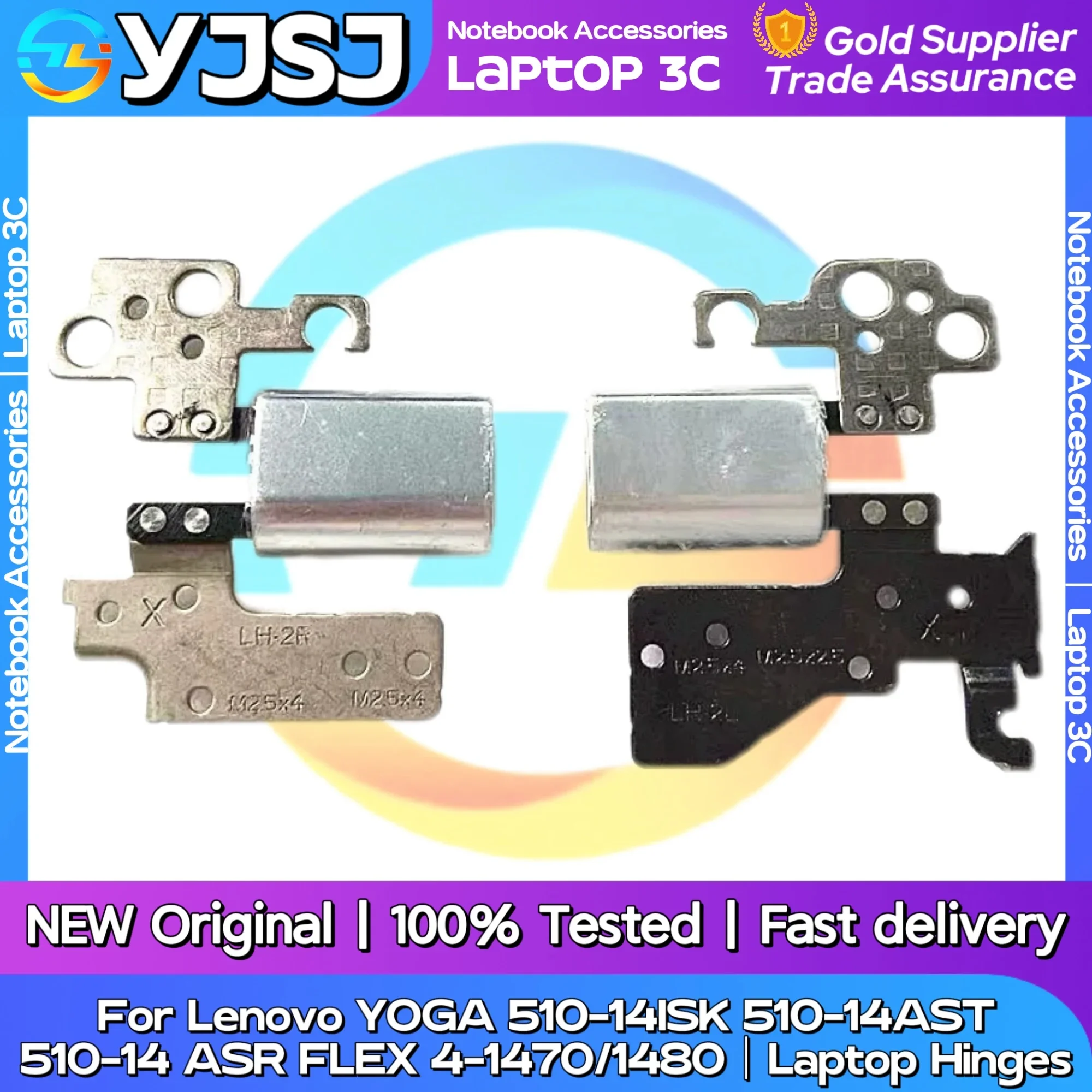 

New Original Laptop Notebook Hinges For Lenovo YOGA 510-14ISK 510-14AST 510-14ASR FLEX 4-1470 4-1480 LCD shaft AM1JE000200/300