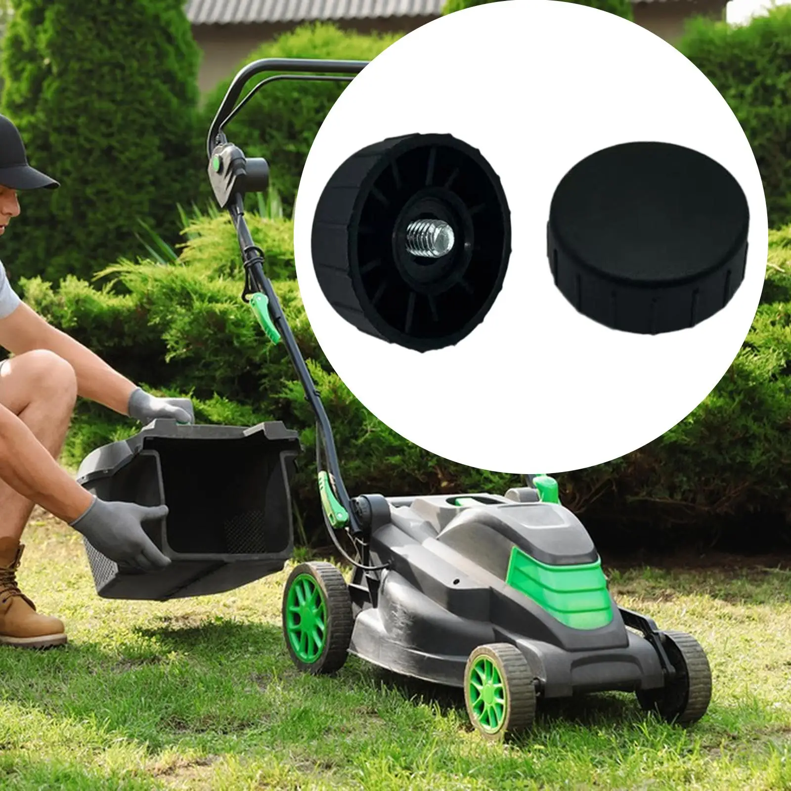 

2Pcs String Trimmer Bump Head Knob Sturdy Heavy Duty Portable String Trimmer Parts Attachment for Mowers Lawn Edger Accessories