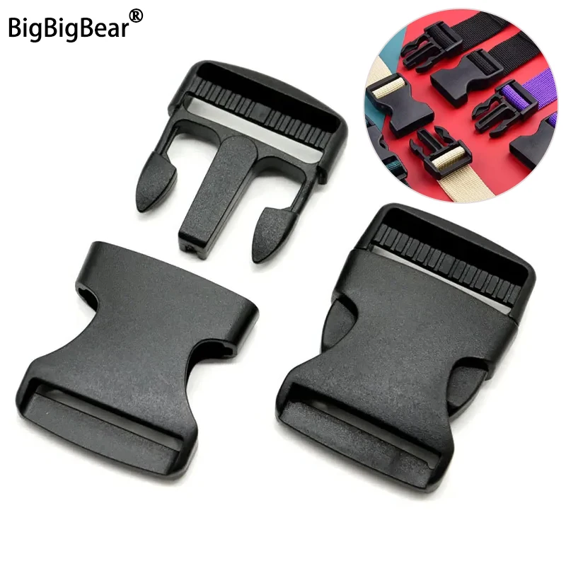

2~50pcs Plastic Adjustable Belt Buckles 15/20/25/32/38/50mm for Backpack Straps Luggage Webbing Adjustment Buckle Accessories