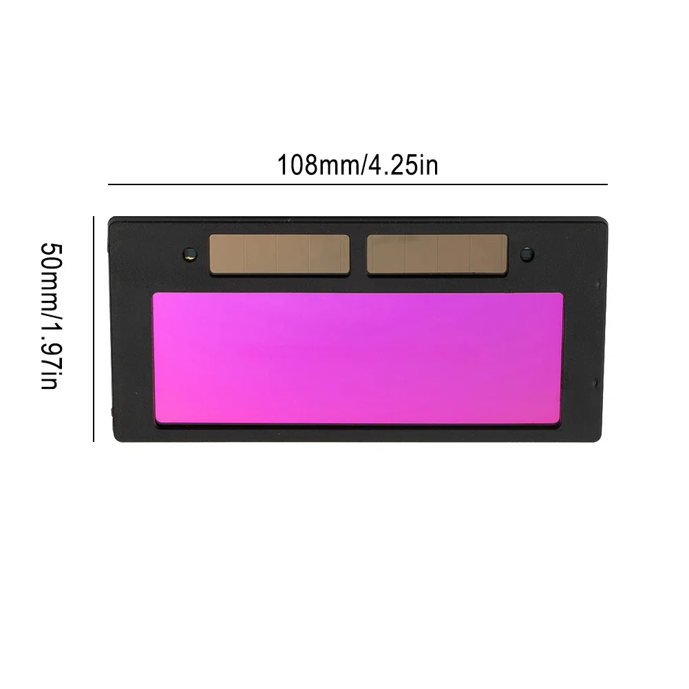 

3-13 Siz 4-1/4"X2" Auto Darkening Welding Flip-Helmet Lens Filter Shade Fixed 13 Whole Process Protection Of Ultraviolet 0.2S