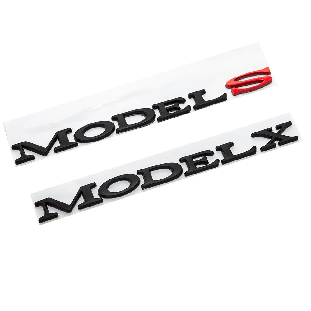 Car 3D Zinc Alloy Rear Sticker SpaceX Dual Motor Emblem Stickers for Tesla Model 3 S X Y Decals 2025 Tesla Auto Accessories