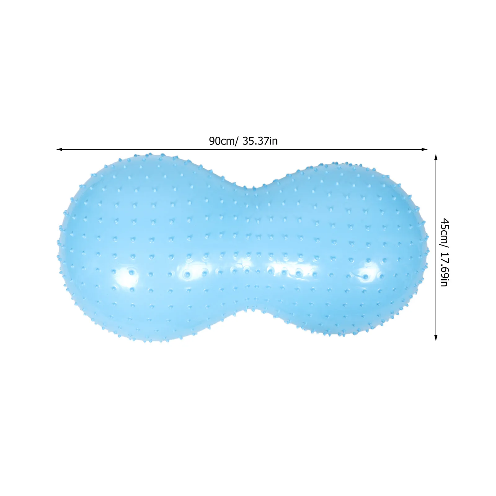 Exercise Peanut Yoga Ball Pregnancy Pilates Balance Inflatable Core Strength Workout Massage Roller Fitness Ball 35.4x17.8 Inch