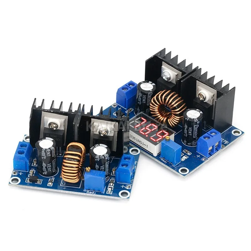 MH-ET LIVE LED Voltmeter PWM Adjustable 4-36V To 1.25-36V Step-Down Board Module XL4016 8A 200W DC-DC Power drop Module