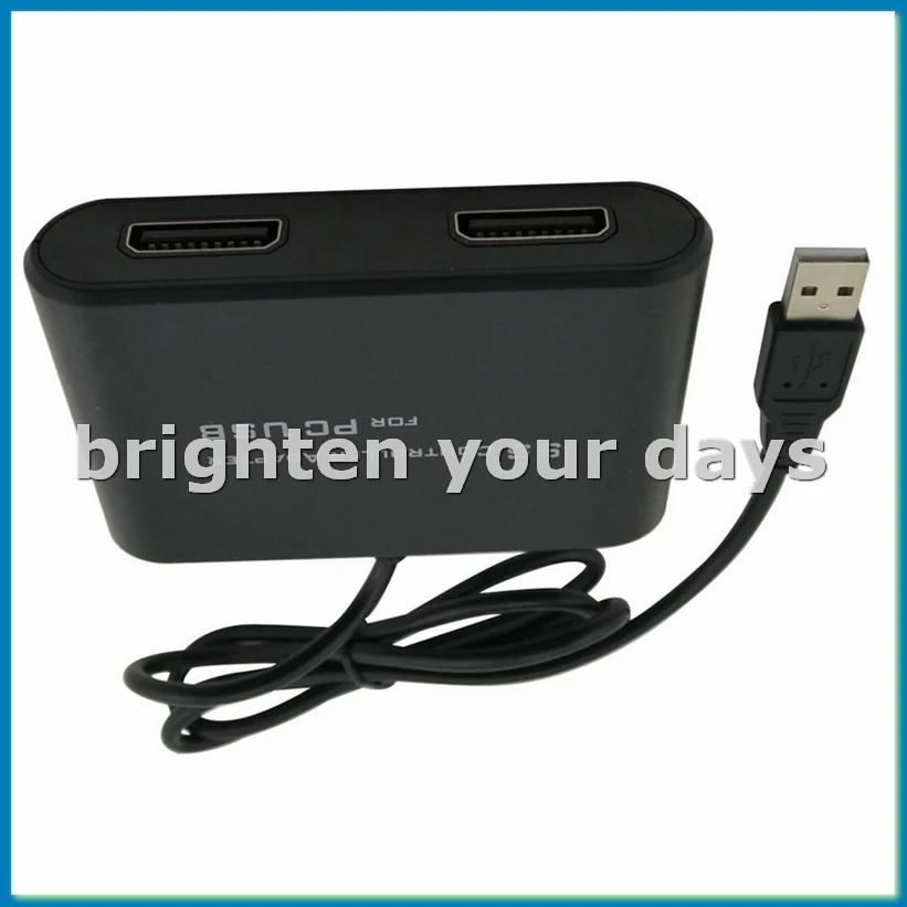 

USB Controller Adapter for Controller Game Pad to PC USB Adapter Dual Port-ABFT