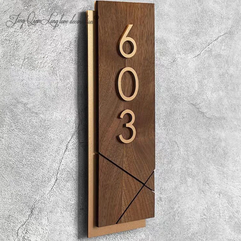

Personalized Custom Modern Acrylic House Numbers Sign Plate Outside Address Name Door Room Plaque