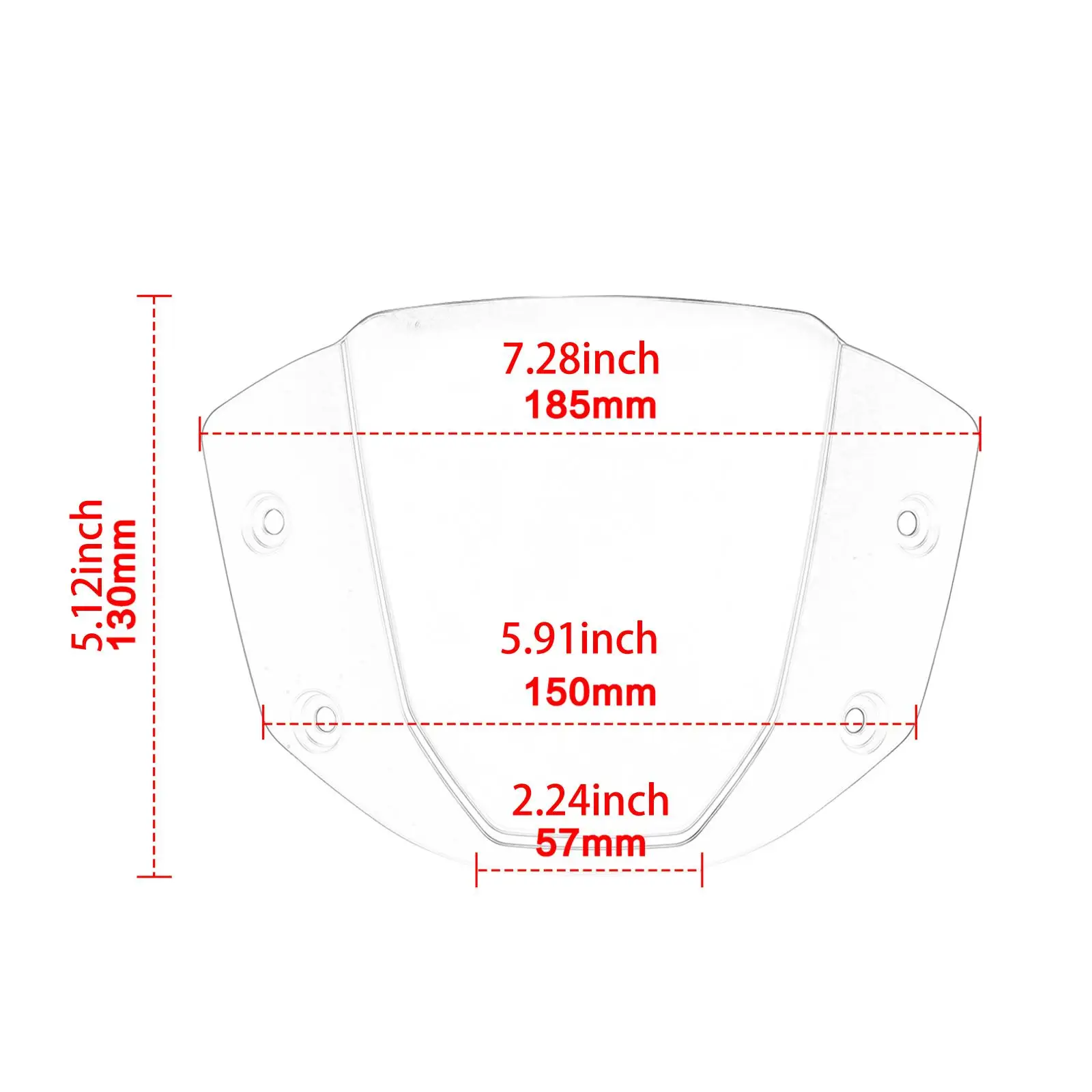 Easy Install Motorcycle Front Windshield Replace High Performance Protector for Honda CB650R 2017-2022 Practical Accessories