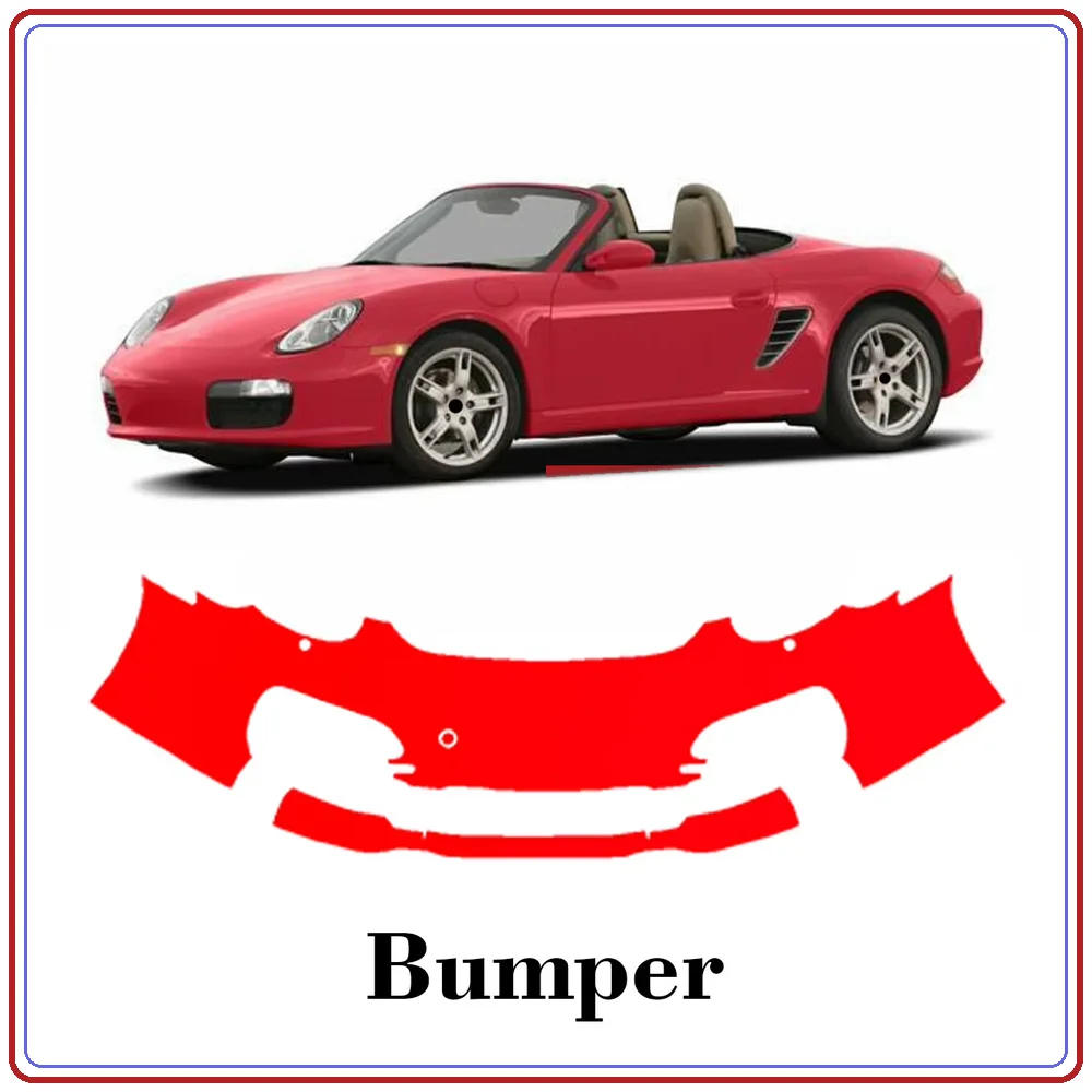 For Porsche Boxster 2009-2012 Precut TPU Paint Protection Film PPF Front Bumper Kit Clear Bra Stone Guard EU UK
