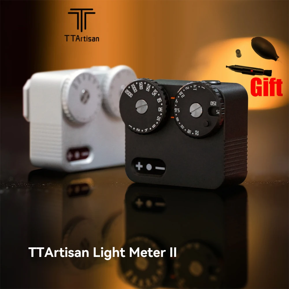 

TTArtisan Light Meter II Electronic Aluminium Hot/Cold Shoe Fixing Camera Photometer for Camera Photography Accessories