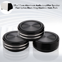 4pcs HIFI Audio  Anti-shock Shock Absorber Foot Pad Feet Speakers Amplifier CD Player Aluminum Alloy/Rubber Feet Pads Vibration