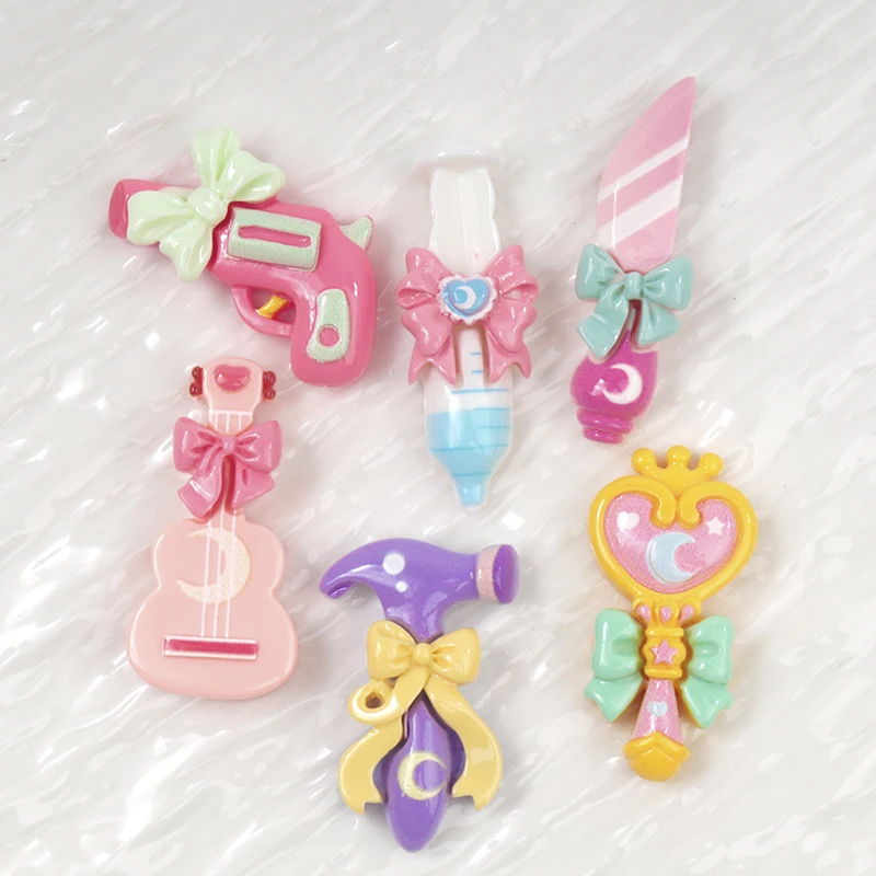 10/100PCS Resin Accessories Girls Children Series DIY Scrapbooking Hairclip Craft Flatback Phone Case Miniatures Dollhouse Play