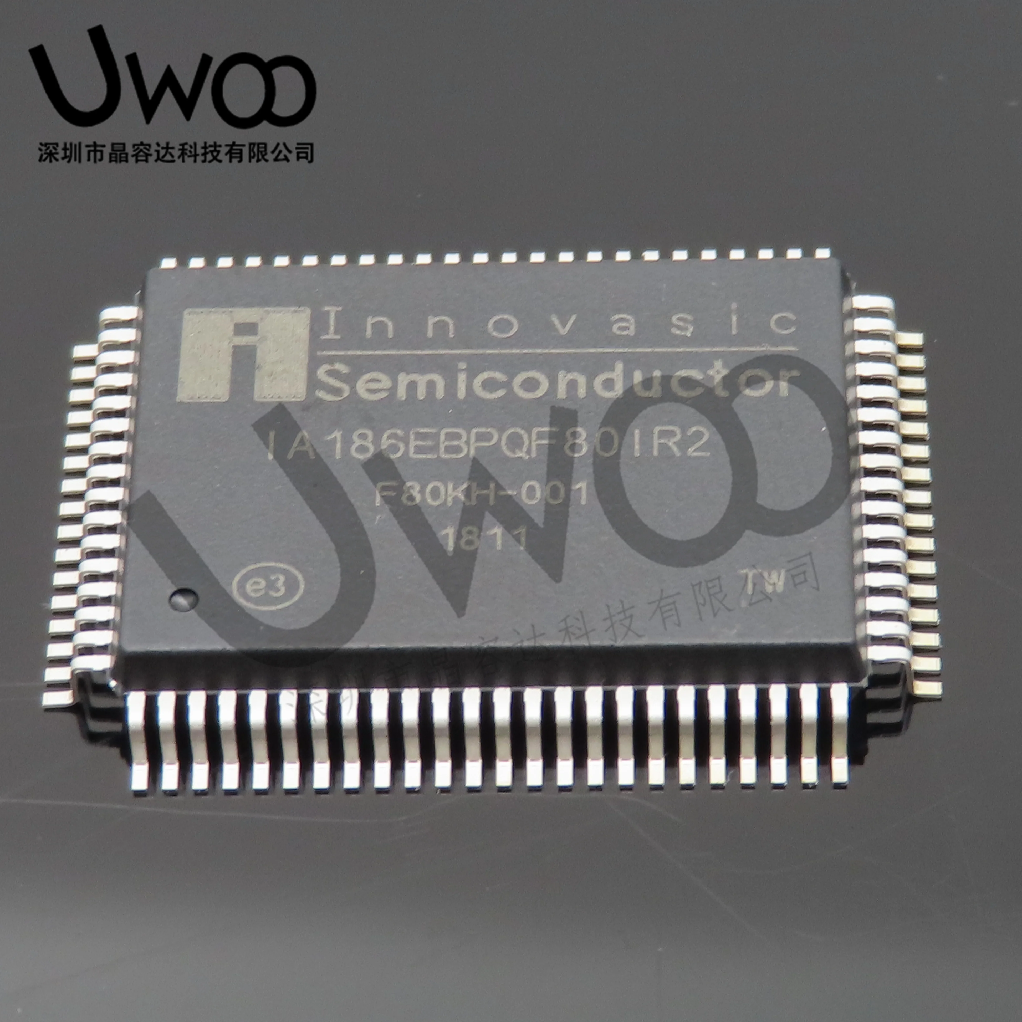 100%Original New   IA186EBPQF80IR2 SMT PQFP-80 8-bit Microcontroller -MCU    ROHS PSE  KC