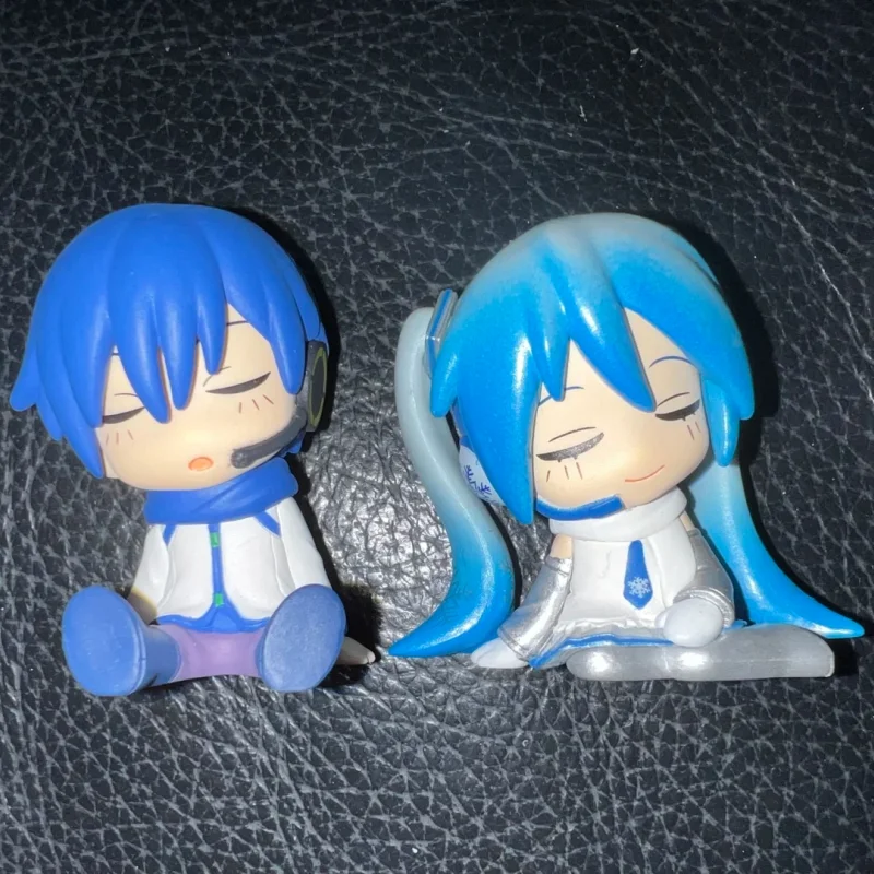 タカラトミーガシャポンアニメ初音ミクアクションフィギュア雪ミクメイコカイトかわいい睡眠人形おもちゃコレクション装​​飾品ギフト