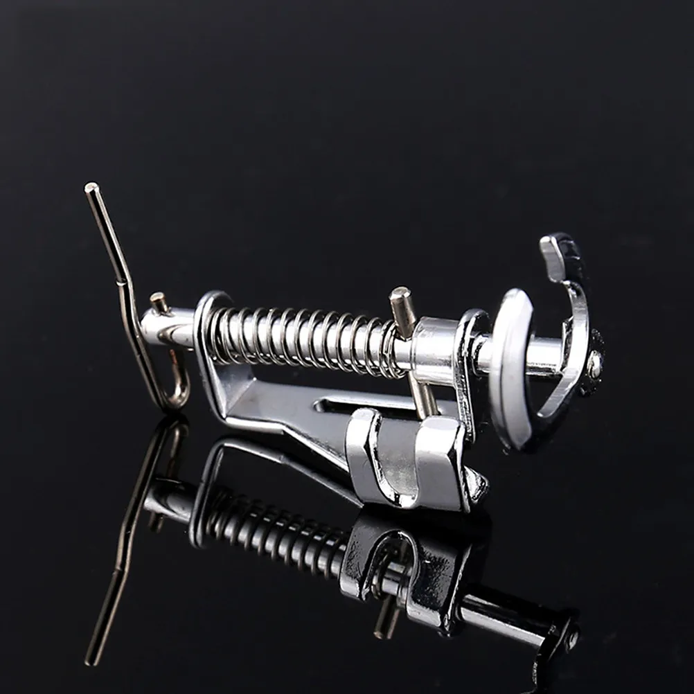

Silver Large Metal Sewing Machine Presser Foot Screw-on Attachment for Straight Stitch Free Motion Quilting Embroidery