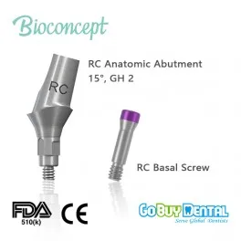 RC Anatomic Abutment Height 8mm,15°, Gingival Height2.0mm 132030