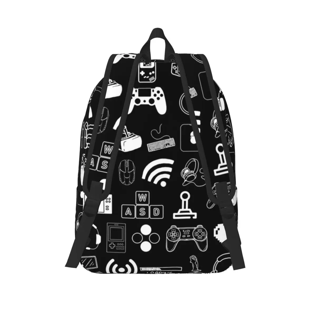 Gamer Controller Video Game Gaming Gamepad Student Backpack School Bag Hiking Travel Daypack for Men Women Bookbag Shoulder Bags