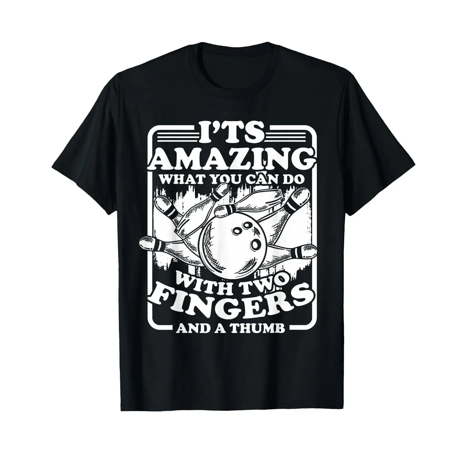 Bowling Alley Pins Spare Strike T Shirt vintage Washed Casual Versatile Slightly homme graphic designer clothes Soft Stretched
