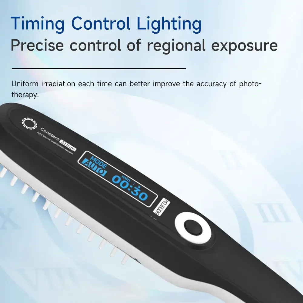 Customizable Black LED UVB Phototherapy Lamp 311nm Narrow UVB Light Therapy for Psoriasis and Vitiligo