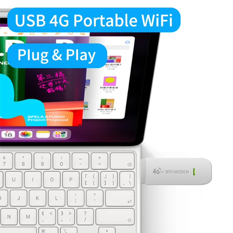 Clearance Item 4G LTE USB Modem WiFi Dongle Network Wi-Fi Hotspot SIM Card 150Mbps 3G/4G Wireless Router for Car