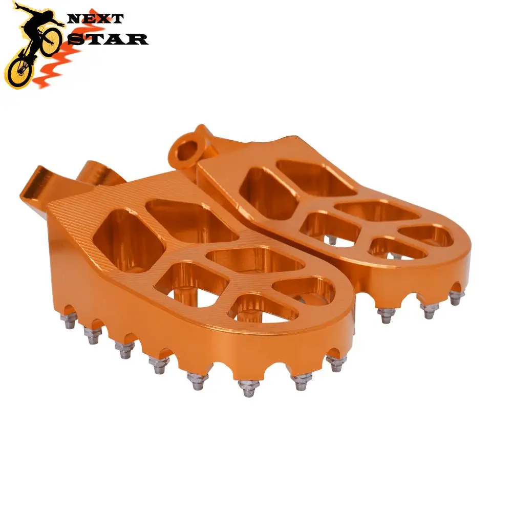 Motorcycle CNC Aluminium Footpegs Foot Pegs Rests Pedals For ZongShen Kayo T2 T4 XR CR CRF KLX PW TTR TW 50 70 80 90 110 ATV