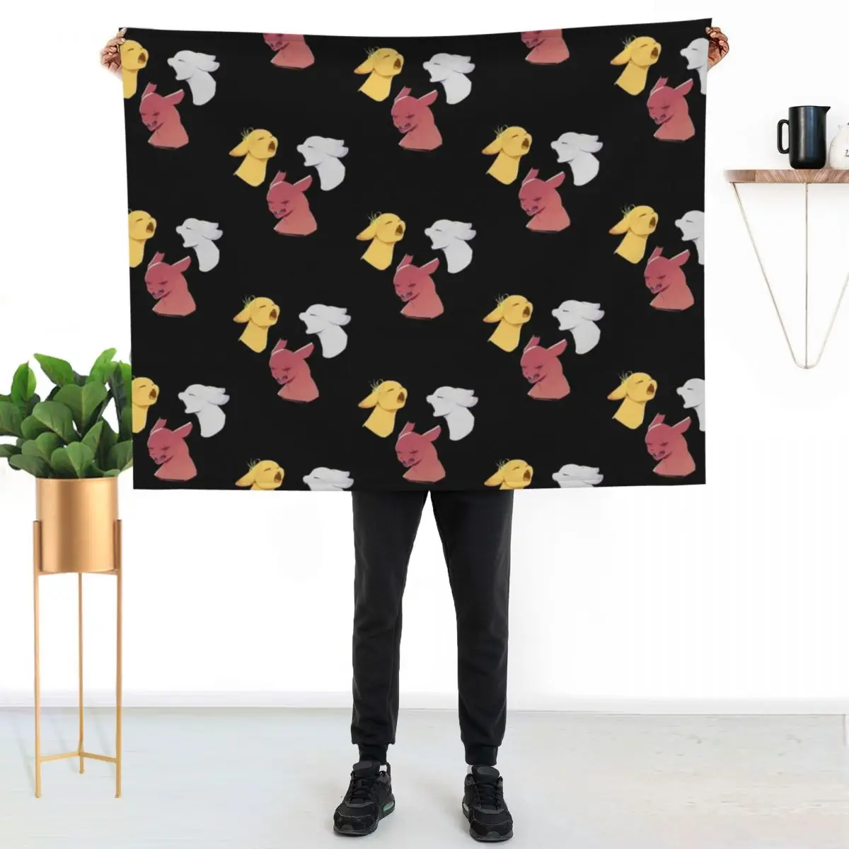 Cute Slugcat Face Throw Blanket Heavy Blankets For Bed Kid'S Soft heavy to sleep Shaggy Blankets