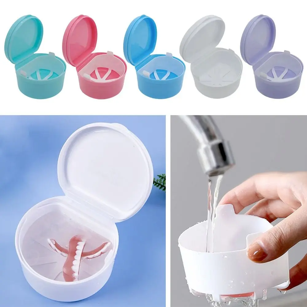 Teeth Container Plastic Retainer Case Portable Multiple Colors Braces Orthodontic Case Denture Tray Box Women Men