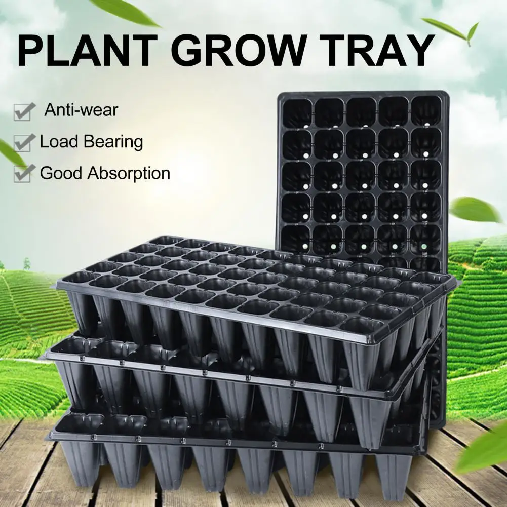 Anti-deform  Convenient Breathable Water Drainage Plant Nursery Tray Reusable Planting Tray Large Capacity   for Home