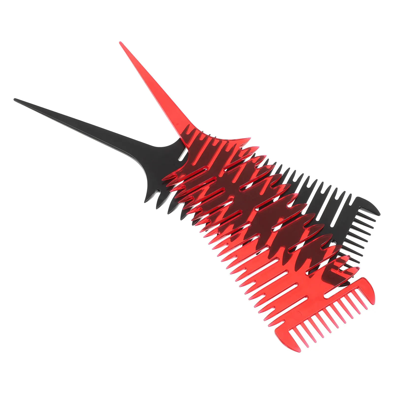

2pcs Artistic Styling Comb For Women Multifunctional Fishbone Tail Design Highlighting Sectioning Tool Detangle Comb Hair Combs