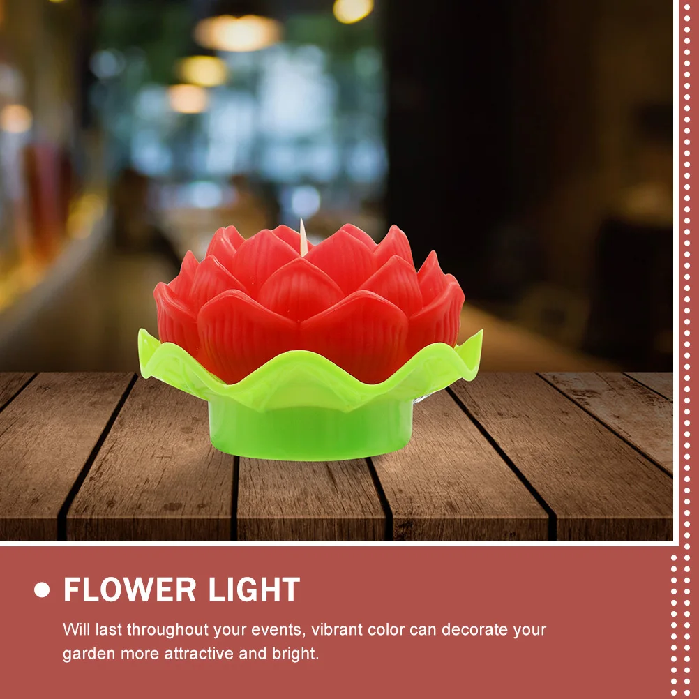 

Led Lotus Lamp Garden Decorative Light Waterproof Solar Lotus Night Light For Outdoor Wedding Party Decoration