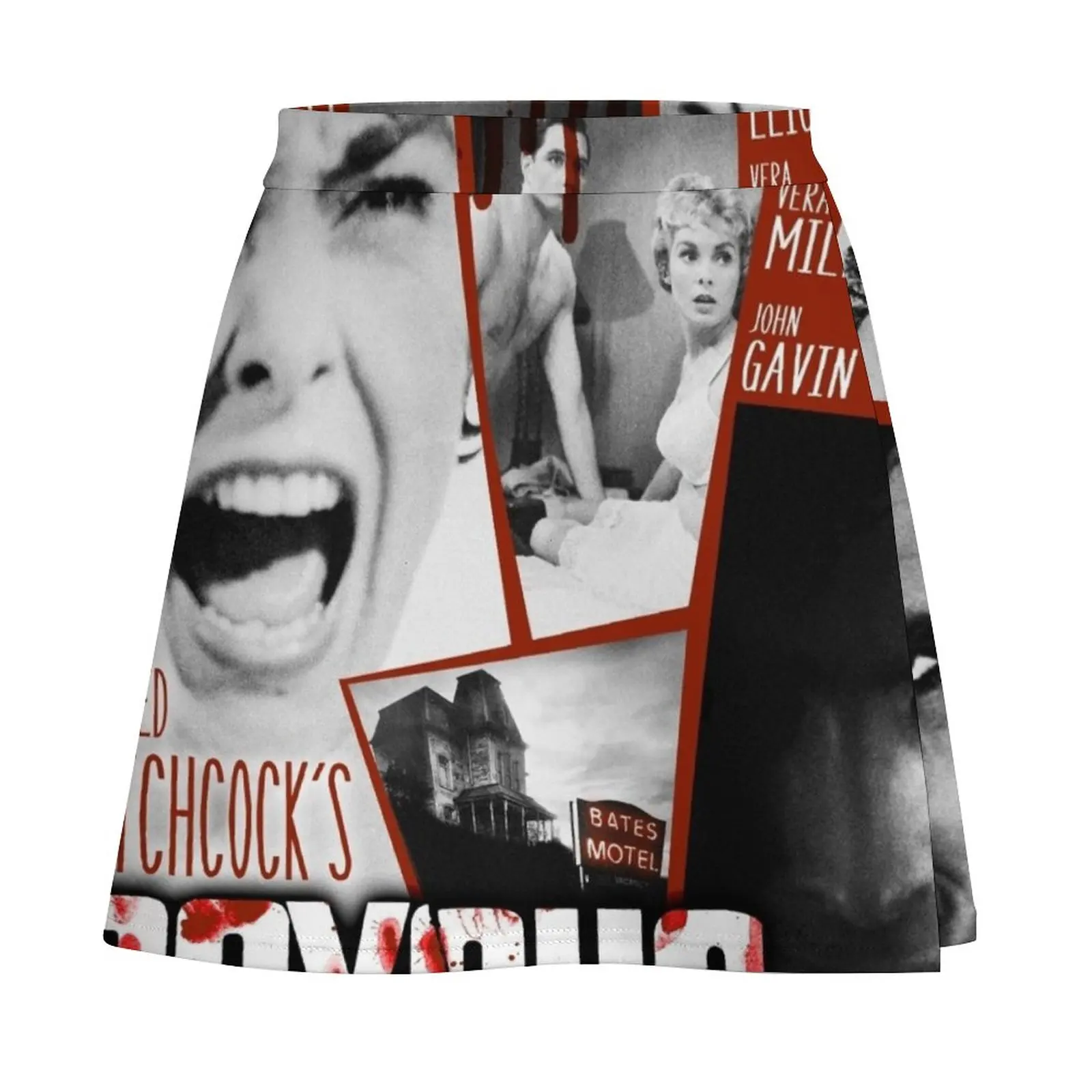 Mini jupe du film Hitchcock Psycho, vêtements pour femmes, jupes courtes